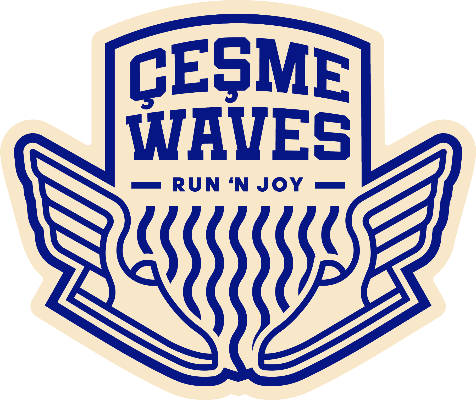 Çeşme Waves running club logo